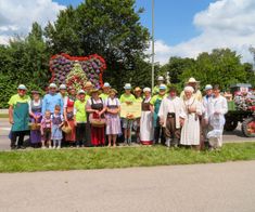 Festwagen Gartenbauverein zur Geburtstagsparade der Stadt Bobingen