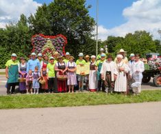 Festwagen Gartenbauverein zur Geburtstagsparade der Stadt Bobingen